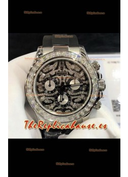 Rolex Cosmograph Edición Daytona "Ojo de Tigre" Caja en Acero 904L Reloj Réplica a Espejo 1:1