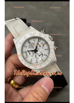 Rolex Cosmograph Daytona Edición DiW Reloj Fibra de Carbono Blanco - Movimiento Cal.4130