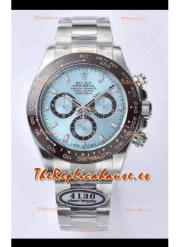 Rolex Cosmograph Daytona Dial Azul ICE Movimiento Original Cal.4130 - Reloj Acero 904L