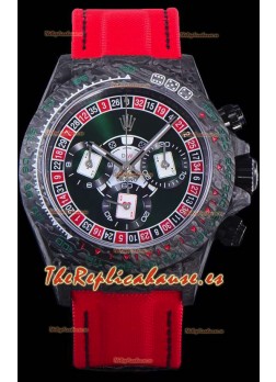 Rolex Daytona DiW NTPT Carbono Lucky Player Casino Reloj Réplica Suizo