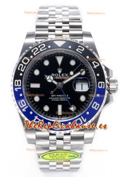 Rolex GMT Masters II 126710BLNR BATGIRL Cal.3285 72 Hours Correa Power Jubilee Réplica Suiza Acero 904L
