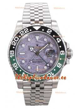 Rolex GMT Masters II 126720 Cal.3285 Dial Meteorito Rosado Acero 904L en Correa Jubilee Réplica Suiza