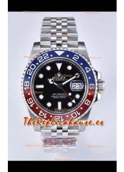 Rolex GMT Masters II m126710BLRO PEPSI Movimiento Cal.3285 Réplica Suiza - Último Reloj Acero 904L