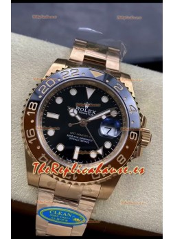 Rolex GMT Masters II M126715CHNR Oro Everose Réplica Suiza Reloj Espejo 1:1 - Acero 904L