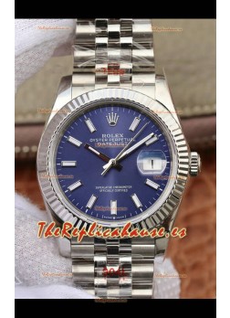 Rolex Datejust 36MM Movimiento ETA-3135 Réplica Suiza en Acero 904L en Dial Blanco Numeros Romanos