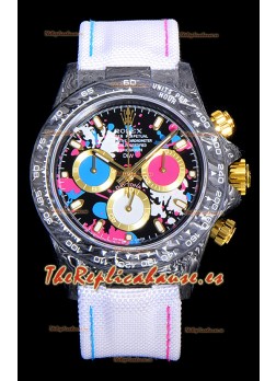 Rolex Daytona DiW Motley Lady Unique Caja de Carbono Forjado Reloj Réplica Suizo