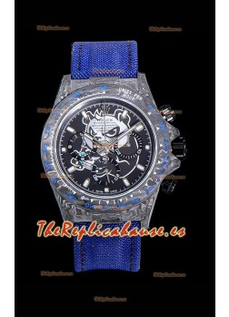 Rolex Daytona DiW Edición PANDA Caja de Carbono Forjado Réplica a Espejo