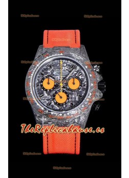Rolex Daytona DiW Naranja Edición Caja Carbono Forjado Réplica a Espejo 1:1