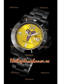 Rolex Submariner Suizo Edición Kobe Bryant Reloj Réplica Suizo Caja en Revestimiento PVD