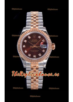 Rolex Datejust Ladies Reloj Suizo en Caja de Acero 904L - Movimiento Suizo ETA Réplica a Espejo 1:1