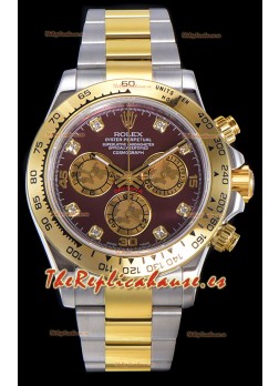 Rolex Daytona Oro Amarillo en Dos Tonos Movimiento Original Cal.4130 - Reloj en Acero 904L a Espejo 1:1