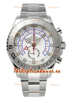 Rolex Yachtmaster II Acero Inoxidable Ref.116689 Oro Blanco Bisel chapado en Oro