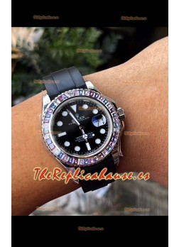 Rolex Yachtmaster 126679 Oro Blanco Diamantes Suizo Cal.3235 Reloj Acero 904L 1:1 Ultimate