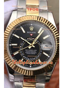 Rolex Sky-Dweller Oystersteel Oro Amarillo Oyster 42MM Reloj Réplica a Espejo 1:1 