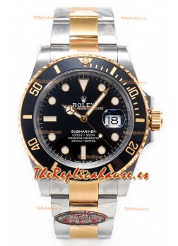 Rolex Submariner 41MM Date Cerámica Dos Tonos 126613LN - Réplica Espejo 1:1 - Reloj Definitivote Acero 904L