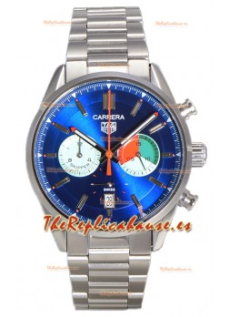Tag Heuer Carrera Carrera Skipper 39 Cronógrafo Reloj Réplica Cuarzo SuizoDial Azul 