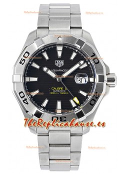 Tag Heuer Aquaracer Calibre 5 Reloj Réplica Espejo 1:1 Dial Negro Acero 904L 44MM