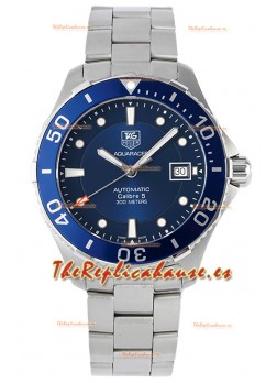 Tag Heuer Aquaracer Calibre 5 Reloj Réplica Espejo 1:1 Dial Azul Acero 904L 41MM