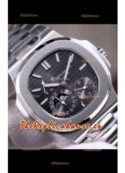 Patek Philippe Nautilus 5712/1A Reloj Réplica en Calidad 1:1 Dial GrisSteel Strap