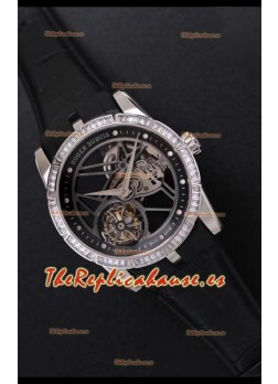 Roger Dubuis Excalibur Spider Flying Tourbillon Skeleton Caja de Titanio Reloj a Espejo 1:1
