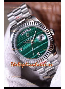 Rolex Day Date Presidential Acero 904L 36MM - Dial Malachite Calidad a Espejo 1:1