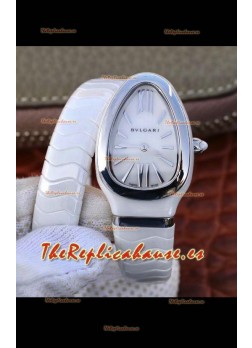 Bvlgari Edición Serpenti Reloj Réplica en Cerámica Blanca Calidad a Espejo 1:1