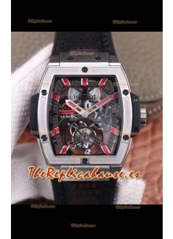 Hublot Masterpiece MP Edición Senna Genuino Tourbillon Reloj Réplica en Caja de Titanio