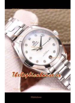 Omega Seamaster Aquaterra 150M 34MM Reloj Réplica Suizo Dial Blanco
