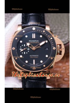 Panerai Submersible PAM974 Oro Rosado Reloj Réplica calidad Espejo 1:1 Movimiento P9010