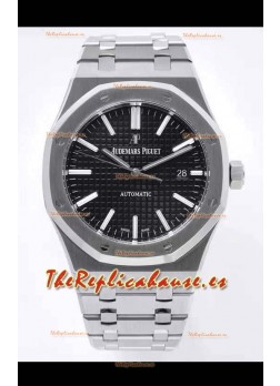 Audemars Piguet Royal Oak Reloj Réplica a espejo 1:1 41MM Dial Negro de Acero 904L Movimiento CALIBRE 4302a