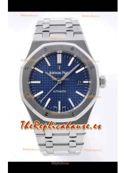 Audemars Piguet Royal Oak Reloj Réplica a espejo 1:1 41MM Dial Azul de Acero 904L Movimiento CALIBRE 4302