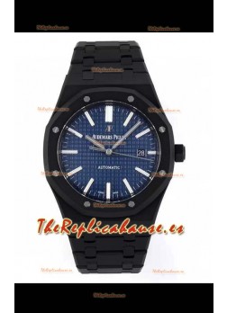 Audemars Piguet Royal Oak PVD Reloj Réplica Suizo con Revestimienvo PVD Movimiento 3120 - Dial Azul