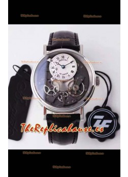 Breguet Tradition 7057BR/R9/9W6 Caja de Acero Dual Tourbillon Reloj Réplica Suizo