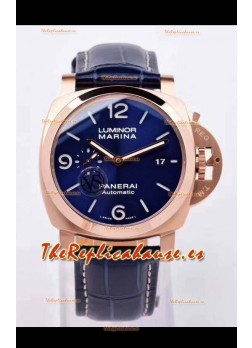 Panerai Luminor Marina PAM1112 Reloj Réplica Suizo calidad Espejo 1:1 Oro Rosado