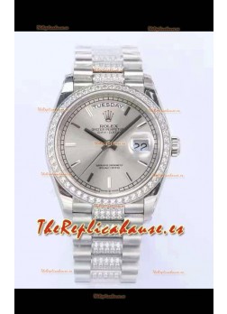 Rolex Day Date Presidential Acero 904L 36MM - Dial Acero Calidad Espejo 1:1