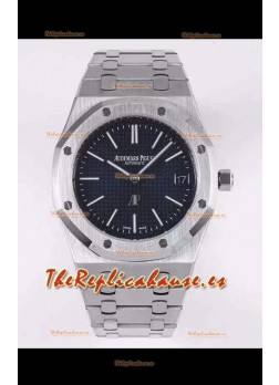 Audemars Piguet Royal Oak Estra Fino Reloj Réplica Suizo a espejo 1:1 en Acero 904L, Dial Azul