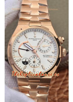 Vacheron Constantin Overseas Power Reserve Reloj Réplica Suizo Caja en Oro Rosado