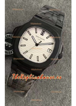 Patek Philippe Nautilus 5711 Revestimiento PVD Negro Venom Reloj Réplica Suizo Dial Blanco