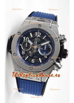 Hublot Big Bang Edición Unico Titanium Azul Reloj Réplica Suizo a espejo 1:1