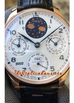 IWC Portuguese Perpetual Calendar Oro Rosado Reloj Réplica Suiza REF. IW503405