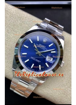 Rolex Datejust 126300 41MM Cal.3135 Reloj Réplica Suizo a Espejo 1:1 en 904L Dial Azul