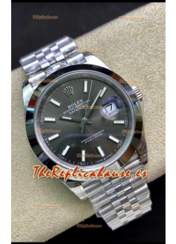 Rolex Datejust 126300 41MM Cal.3135 Reloj Réplica Suizo a Espejo 1:1 en 904L Dial Gris