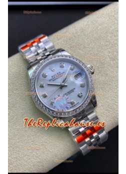 Rolex Datejust 278384 31MM Reloj Réplica Suizo en Acero 904L Oro Dial Perla - Réplica a Espejo 1:1