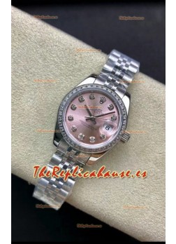 Rolex Datejust 279174 28MM Réplica Suiza Acero 904L Dial Rosado - Réplica a Espejo 1:1