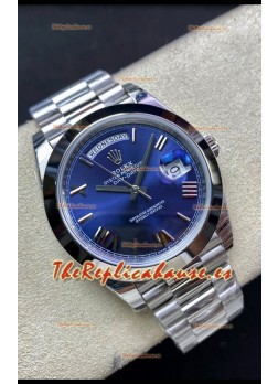 Rolex Day Date M228206-0015 Acero 904L 40MM - Dial Azul Réplica a Espejo 1:1