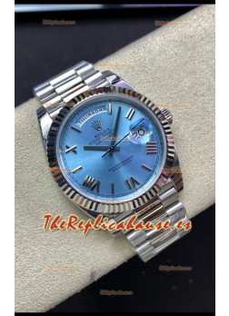 Rolex Day Date M228236-0012 Acero 904L 40MM - Dial Azul Ice Réplica a Espejo 1:1