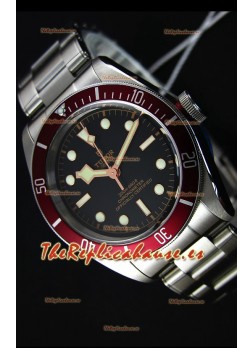 Tudor Heritage Black Bay Red Bezel Reloj Réplica Suizo a Espejo 1:1