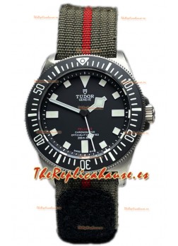 Tudor Pelagos FXD Caja Titanio Réplica Espejo 1:1 Dial Negro En Correa Negra Nato