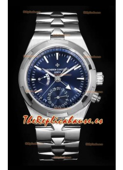 Vacheron Constantin Overseas Dual Time Reloj Réplica Suizo a Espejo 1:1 Dial Azul