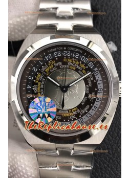 Vacheron Constantin Overseas Edición Tiempo Mundial Dial Azul Reloj Réplica Suizo